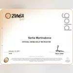 Certifikát - Šárka Martináková